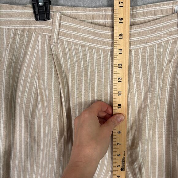 Gap Wide Leg Pleated Pants 18T Linen Trouser Chino Academia Quiet Lagom NEW $98 - Picture 6 of 14